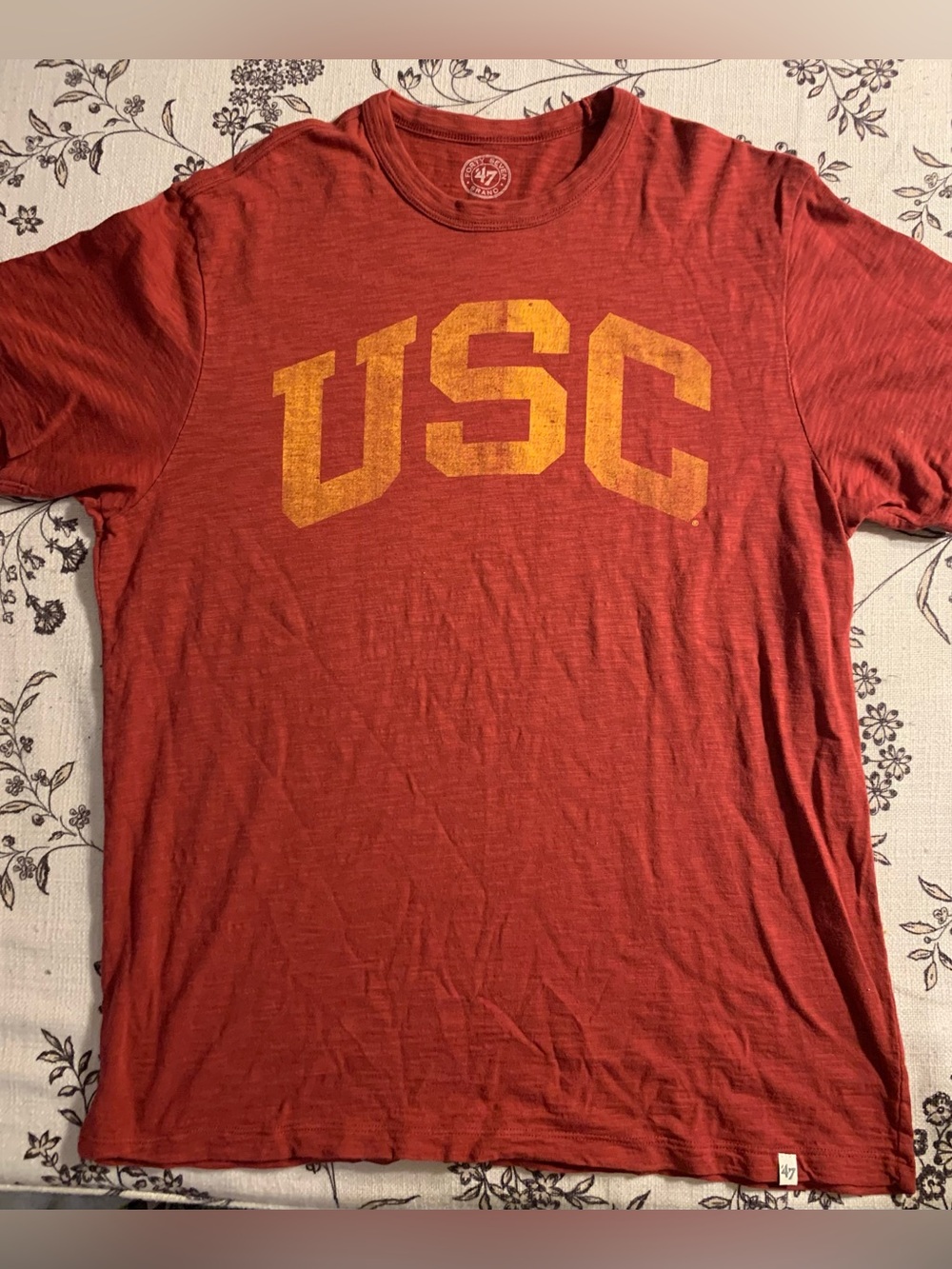 USC Red Tee with Gold Logo by '47 Brand